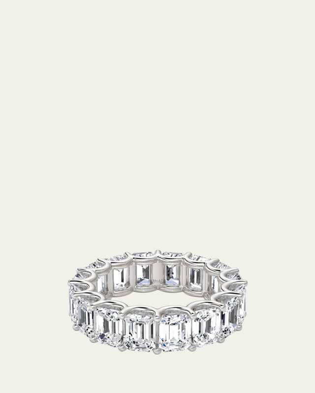 Lab Grown Diamond 14K White Gold Eternity Band, 5.00tcw
